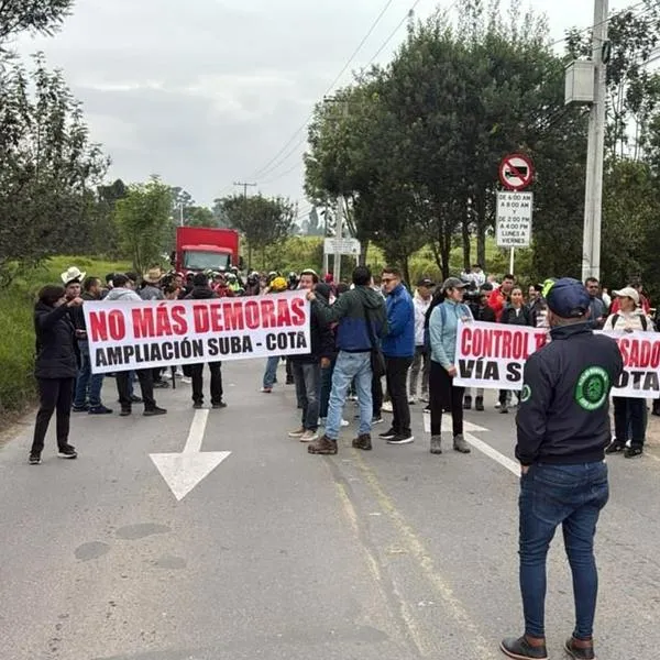 Bogotá hoy: trancones y caos por bloqueos en vía Suba y Cota