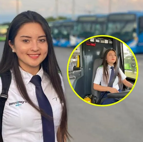 Conductora del MIO en Cali es viral: tiene 20 años, es de Pasto y deslumbra con su belleza