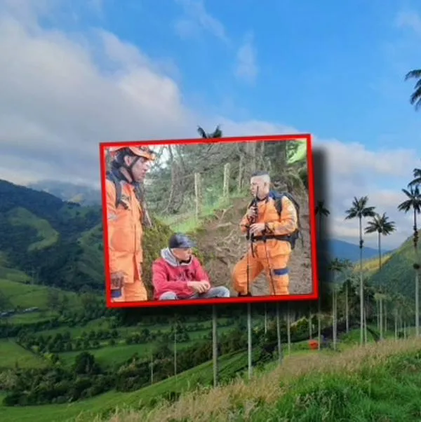Joven se fue de excursión al Valle del Cocora y se perdió en una zona montañosa: pasó toda una noche esperando su rescate
