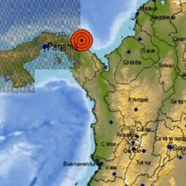 Temblor fuerte en Colombia en frontera con Panamá a medianoche del martes
