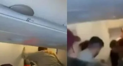 Hombre intentó abrir puerta de avión en pleno vuelo y causó pánico
