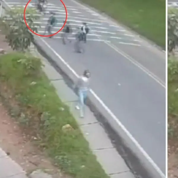 Imagen de atropello de niño de 11 años en Bogotá.