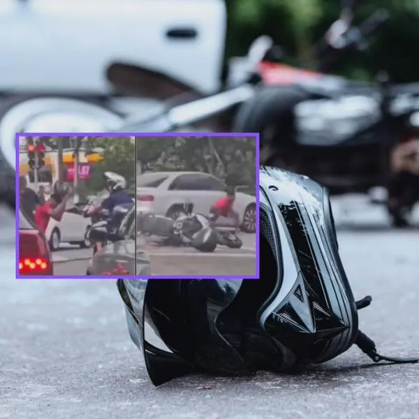 Hombre atropelló a ladrones que acababan de hurtar a un ciudadano en un semáforo