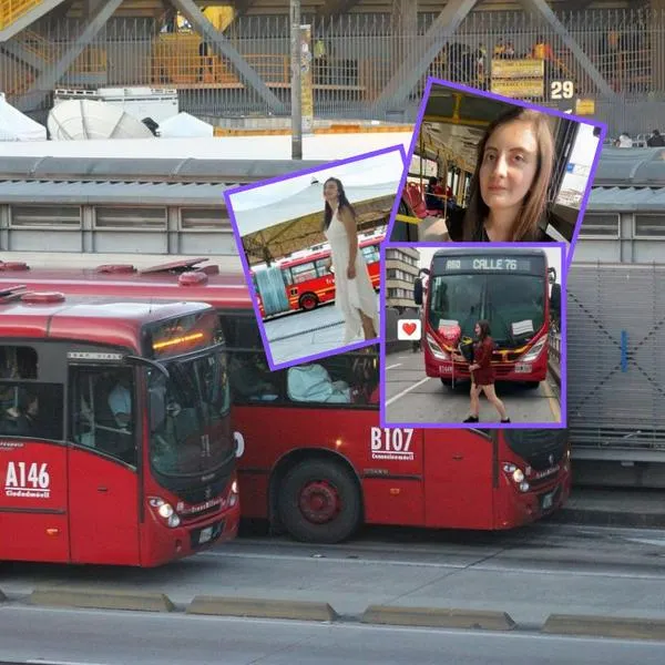 Ella es la mujer que afirma estar casada con un bus de Transmilenio, en Bogotá