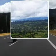 en nota de cuál es la carretera más recta de Cundinamarca, por Bogotá, con paisajes bonitos