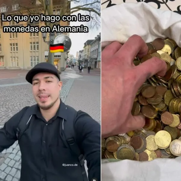 Colombiano mostró la plata que se hace recogiendo monedas en Alemania y cifra sorprendió: video es viral