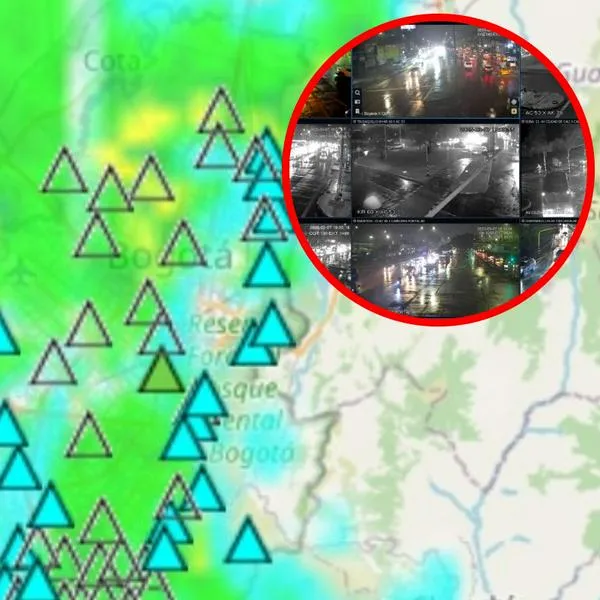 Lluvias en Bogotá. 