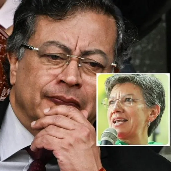 Fotos de Gustavo Petro y Claudia López, en nota sobre Gustavo Petro y elecciones en 2026: cómo es su plan, detalles y sus candidatos