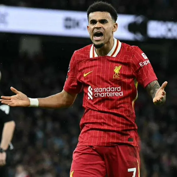 Foto de Luis Díaz, en nota de qué pasó con Luis Díaz en Liverpool ante Southampton: asistencia y protagonista