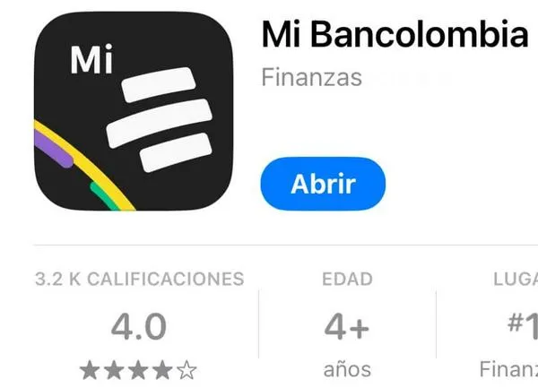 Mi Bancolombia y error que cometen usuarios al descargarla sin clave dinámica