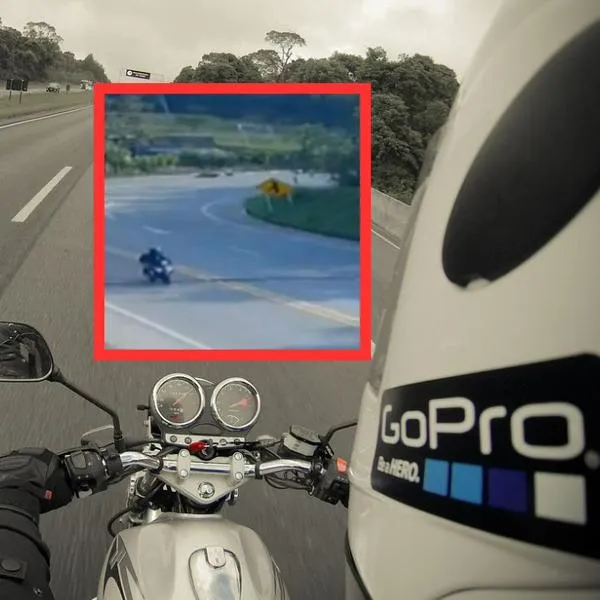 Video muestra cómo un ciclista murió arrollado por moto en vía Bogotá-La Mesa