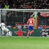 Penal de Vinicius en octavos de final de Champions League: video del fallo