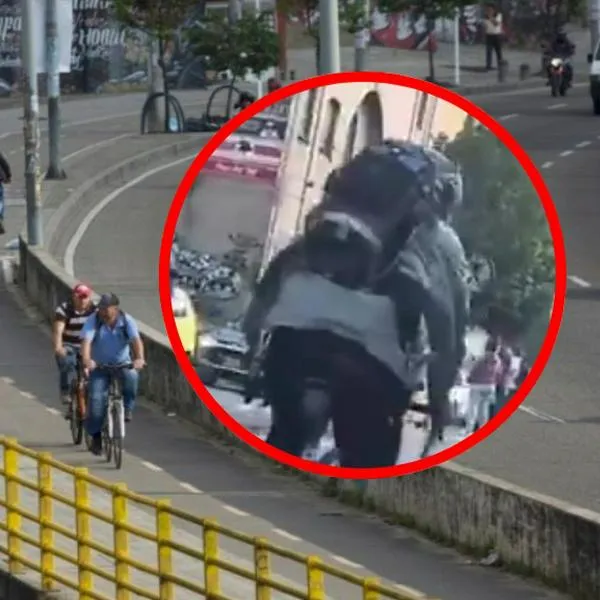 Ciclista llevaba un arma en vía de Bogotá y provocó pánico ne transeúntes