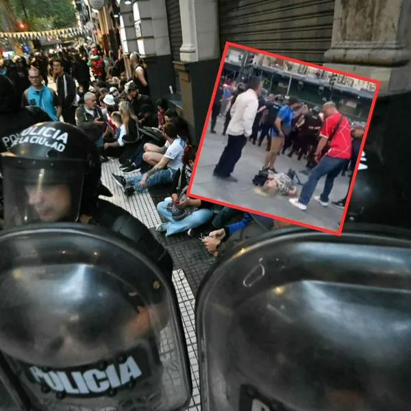 Video de la abuela que fue golpeada por un policía, en medio de las protestas en Buenos Aires, Argentina