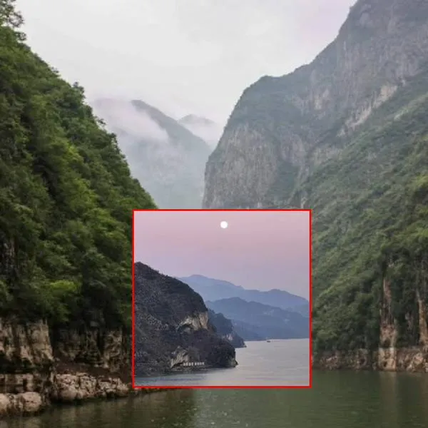 El acantilado viral de China que tiene forma de perro: está al lado del río