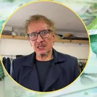 Actor Fabio Rubiano y dinero colombiano.