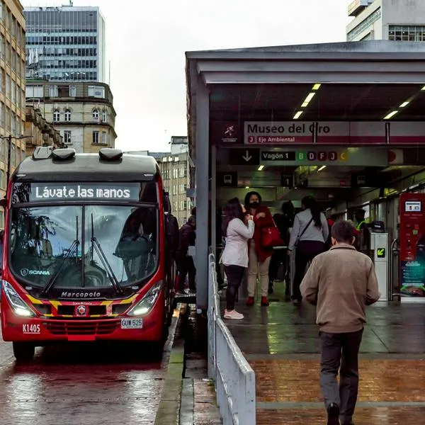 Estación de Transmilenio.