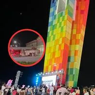 Grave accidente en la Ventana al Mundo (Barranquilla): carro de bomberos atropelló a motociclista y se encuentra gravemente herido. 