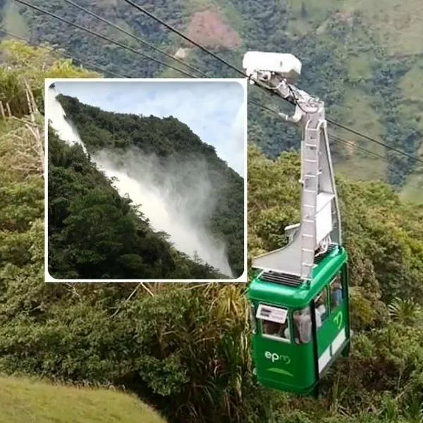 Fotos de teleférico El Salto, en nota de cuál es el teleférico más inclinado de Colombia, cerca a Medellín y con paisajes
