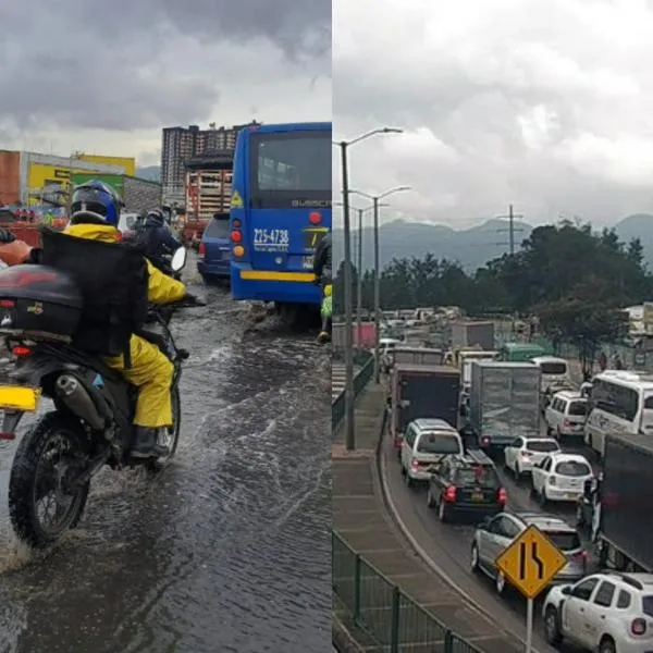 Grave accidente por la calle 80, saliendo de (Bogotá: motociclista murió al estrellarse contra una volqueta y hay enorme trancón.