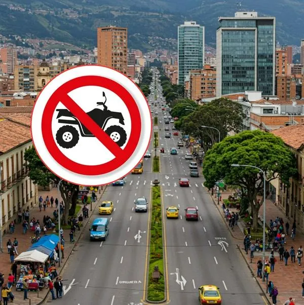 Fotos de señal y agente de tránsito, en nota de qué significa la señal de círculo rojo y motocarro en Colombia: multa y es nueva