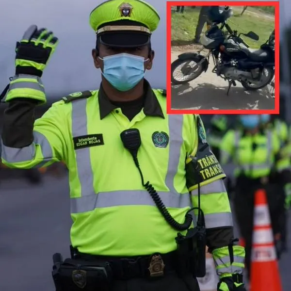 Policía le quitó la moto a un conductor en Cali, porque esa era negra