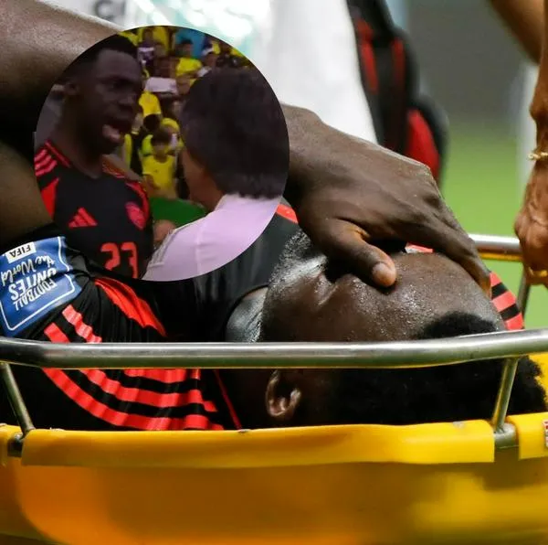 Fuerte rabieta de Dávinson Sánchez por cambio obligado en Selección Colombia: duró inconsciente varios minutos y quiso volver a la cancha.