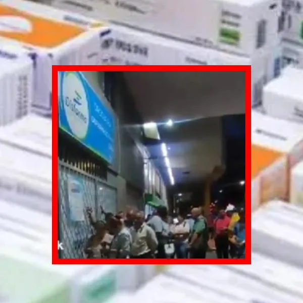 Pacientes de EPS amanecieron haciendo fila para reclamar medicamentos