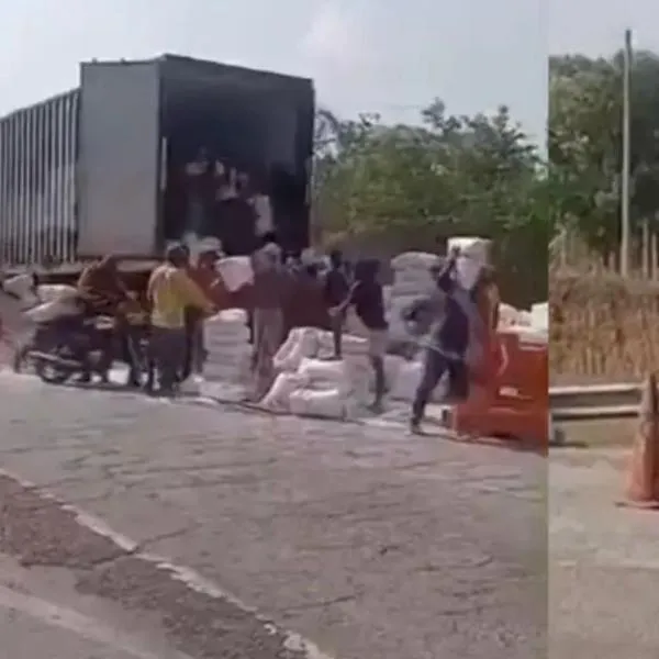 Via a la costa: conductor sufre saqueo cuando paró a arreglar tractocamión