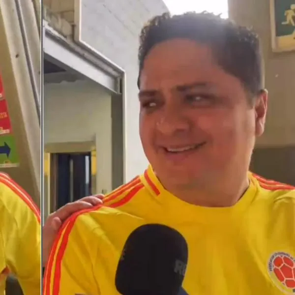 Hincha molesto.