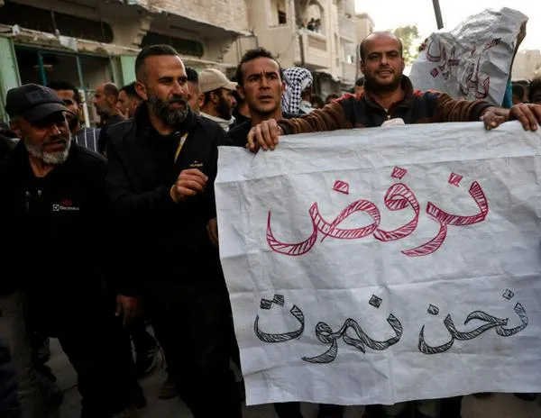 Gaza: lemas contra Hamas en manifestación que exige fin de la guerra