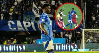 Neyser Villarreal, a propósito de lo que le dijo Hugo Rodallega por jugada en Millonarios 2-0 Santa Fe