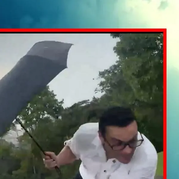 Juan Diego Alvira se salvó de rayo mientras grababa video en Medellín
