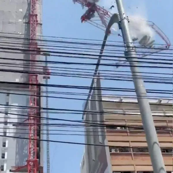 Terremoto en Tailandia y Birmania: operador de grúa salió volando y cayó al vacío