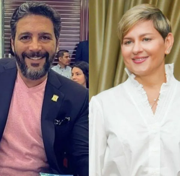 Agmeth Escaft y Verónica Alcocer