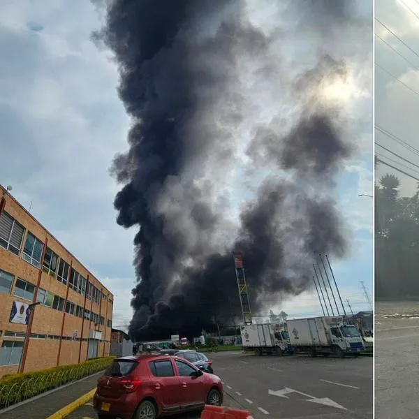Incendio en Mosquera, Cundinamarca. 