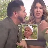 Fotos de Marcelo Cezán y Abuelo carechimba, en nota de Marcelo Cezán paró en vivo en Bravíssimo a invitado furioso en particular escena