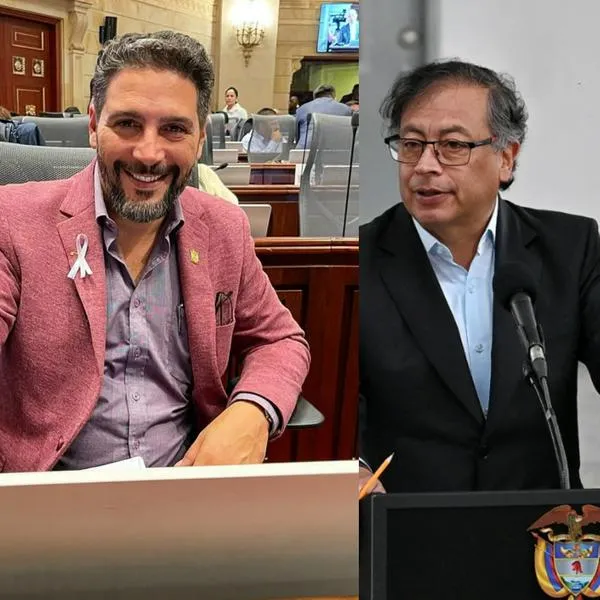 Agmeth Escaf, Gustavo Petro y Verónica Alcocer