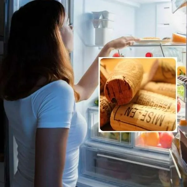 Foto de nevera y corcho, en nota de cómo bajar el consumo de energía de la nevera con corcho, con truco casero fácil