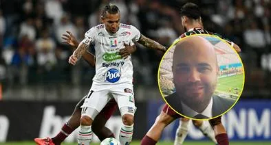 Dayro Moreno peinado en Copa Sudamericana; Marocco le dijo que parece Avatar