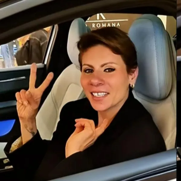 Exmodelo Ingrid Karina apareció comiendo en reconocido restaurante y en carro
