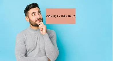¿Cuál es la respuesta de (56 - 17) 2 - 120 + 40 ÷ 2? Desafío para los más brillantes