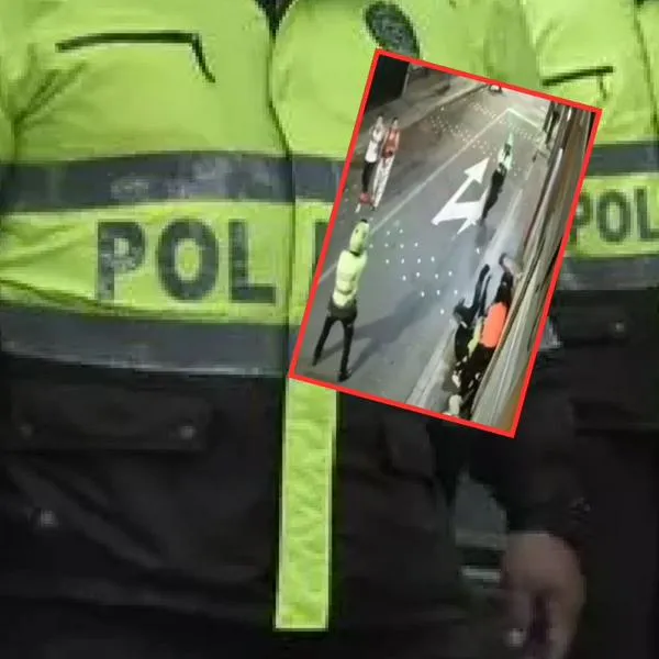 Video del ataque que sufrió un grupo de policías en Usaquén, Bogotá. Fueron heridos con arma blanca y piedras