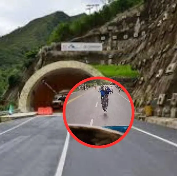 Pánico en la vía Bogotá-Villavicencio: conductor se salvó del robo de su camión por asaltantes que lo agredieron con palos y piedras en la carretera. 