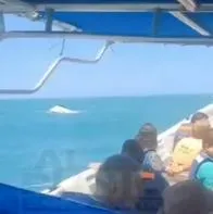Lancha se volcó con 17 turistas en Santa Marta, cerca de Playa Brava, en el Tayrona