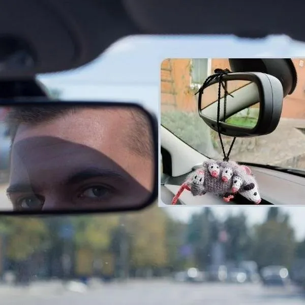 Fotos de retrovisores, en nota de qué no se puede llevar en retrovisor en Colombia 