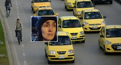Fotos de taxistas y Adriana Díaz, en nota de que taxista paró a Adriana Díaz, mujer con esquizofrenia en Bogotá, y la bajó