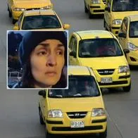 Fotos de taxistas y Adriana Díaz, en nota de que taxista paró a Adriana Díaz, mujer con esquizofrenia en Bogotá, y la bajó