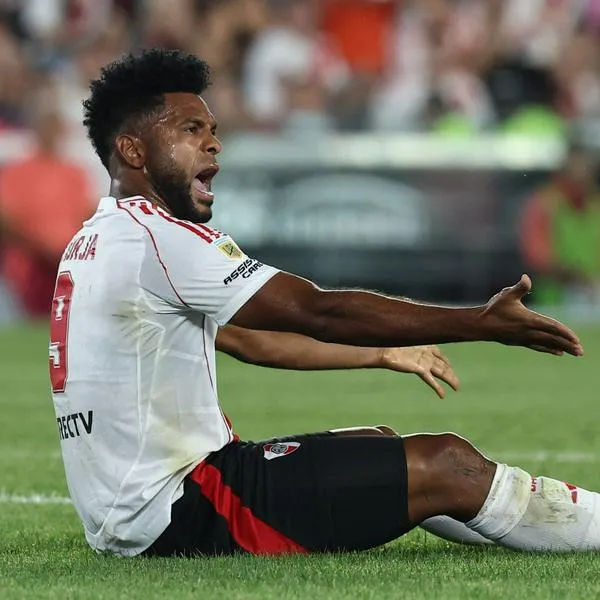 Miguel Borja en River Plate.