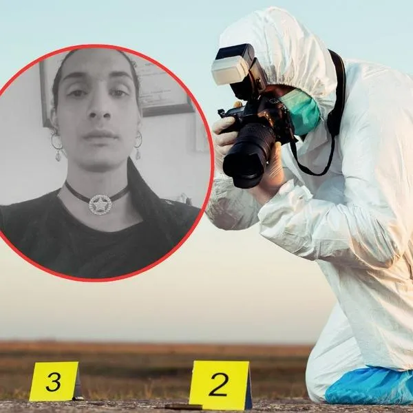 Sandra Millerey, mujer trans asesinada e imagen de referencia